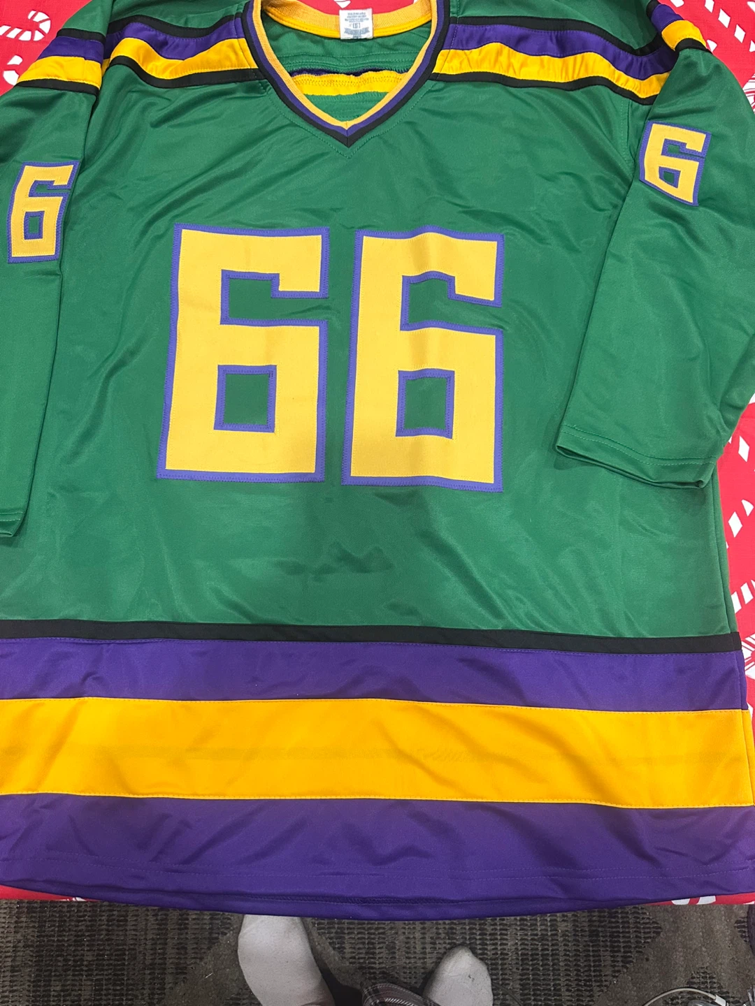 Green Jersey XL Mighty Ducks Bombay