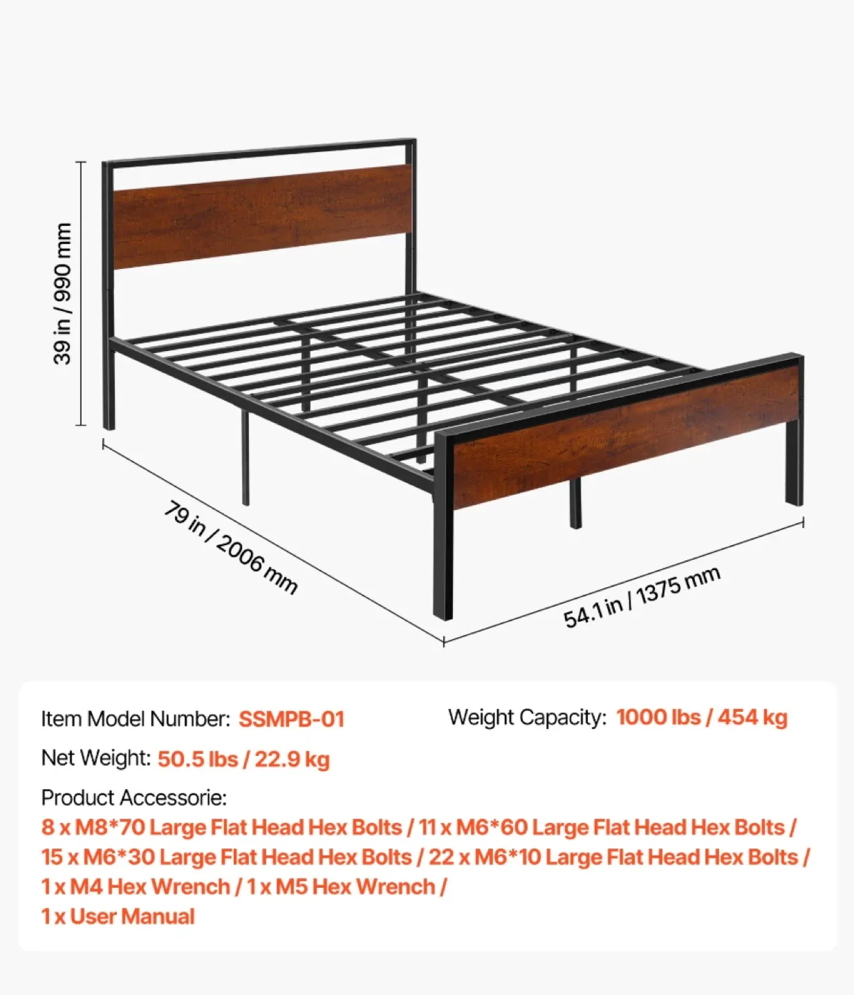 Queen Bed Metal Frame image indicator(5)