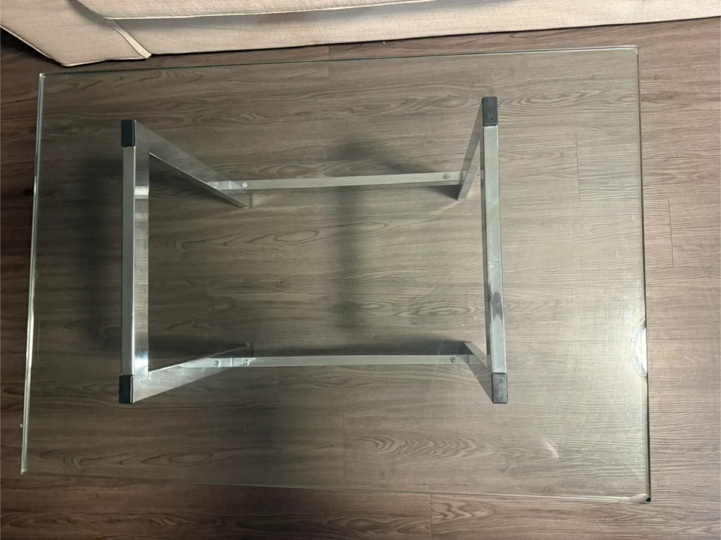 Glass Coffee Table with Chrome Legs image indicator(3)