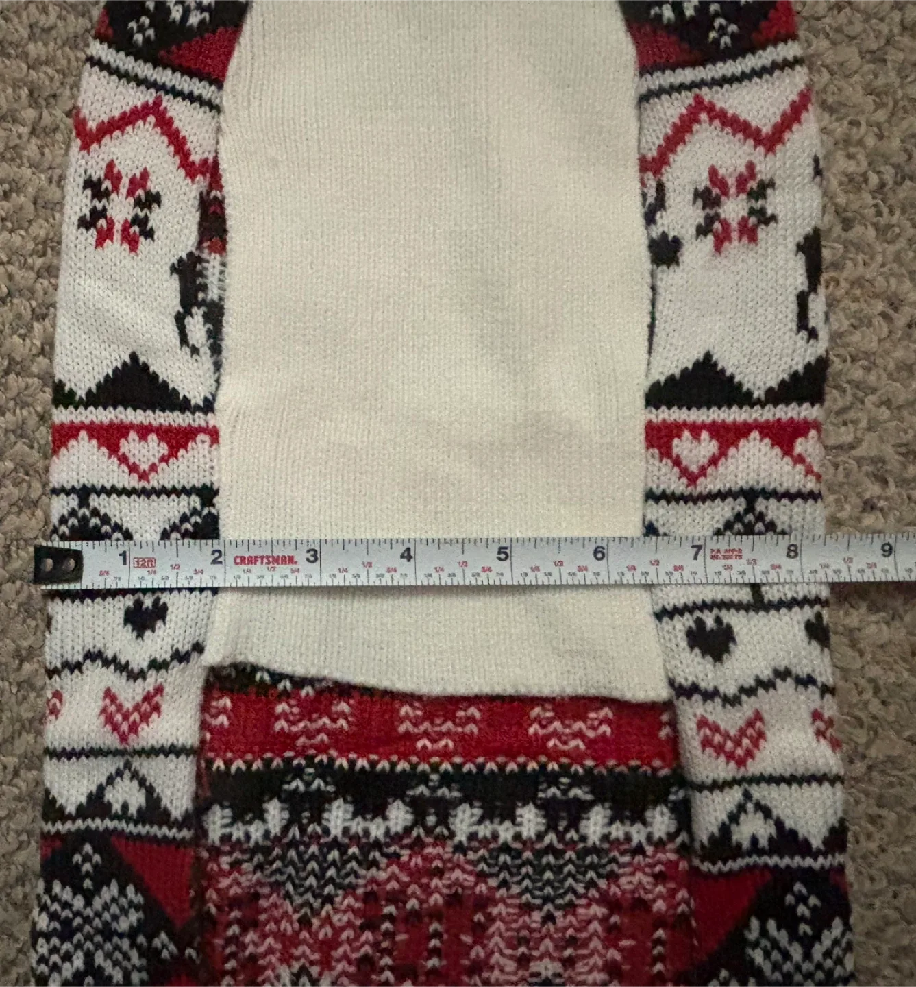 NEW Dog Christmas Sweater  (M) - tag removed but never used image indicator(5)
