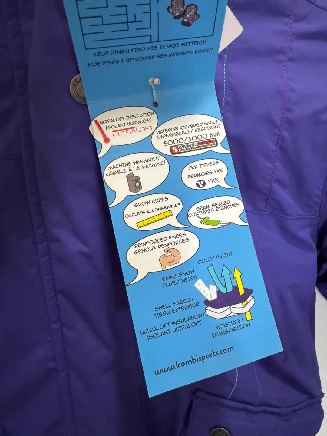 Kombi Kids' Winter Jacket - Purple - photo 5