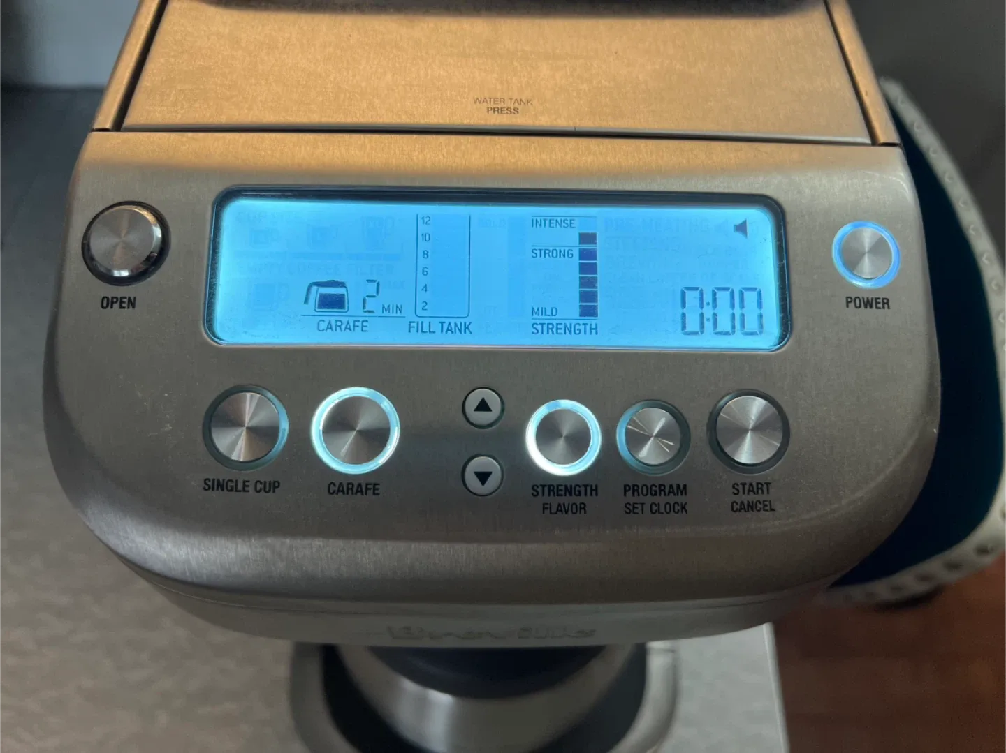 Breville Grind and Select 12 Cup Coffee Maker image indicator(2)