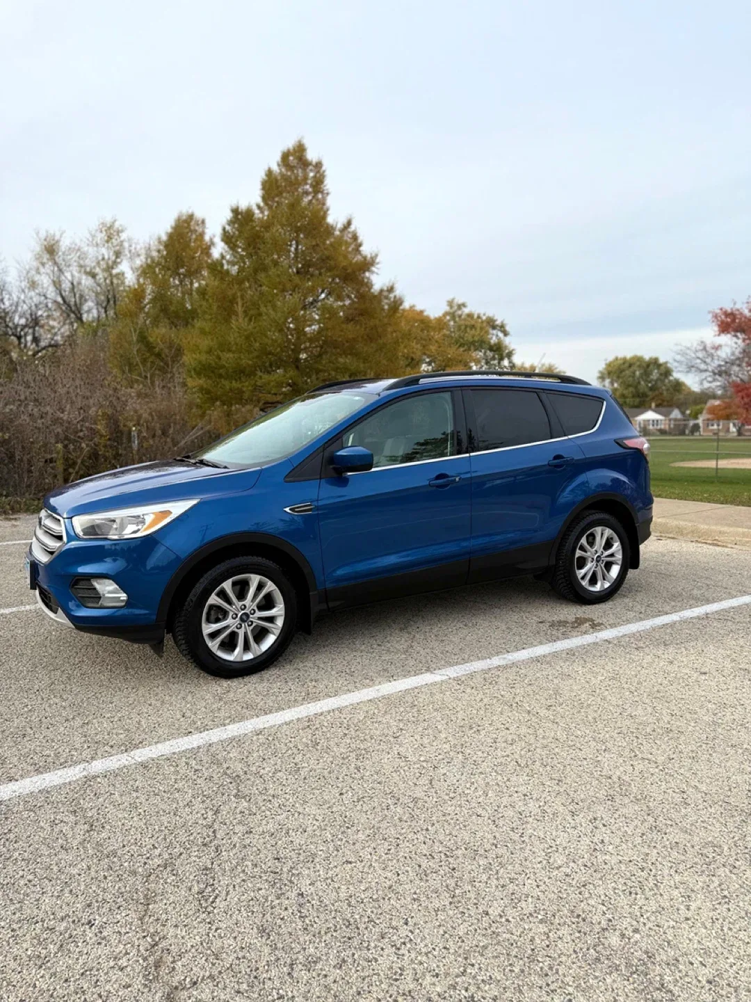 Blue Ford Escape SUV