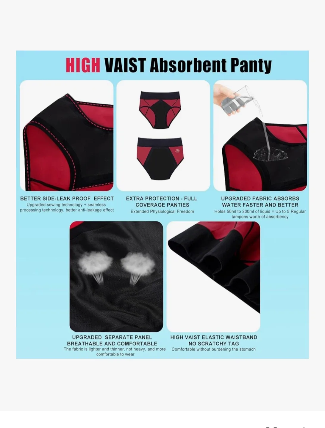 Brand new Incontinence Underwear for Women-XL image indicator(6)