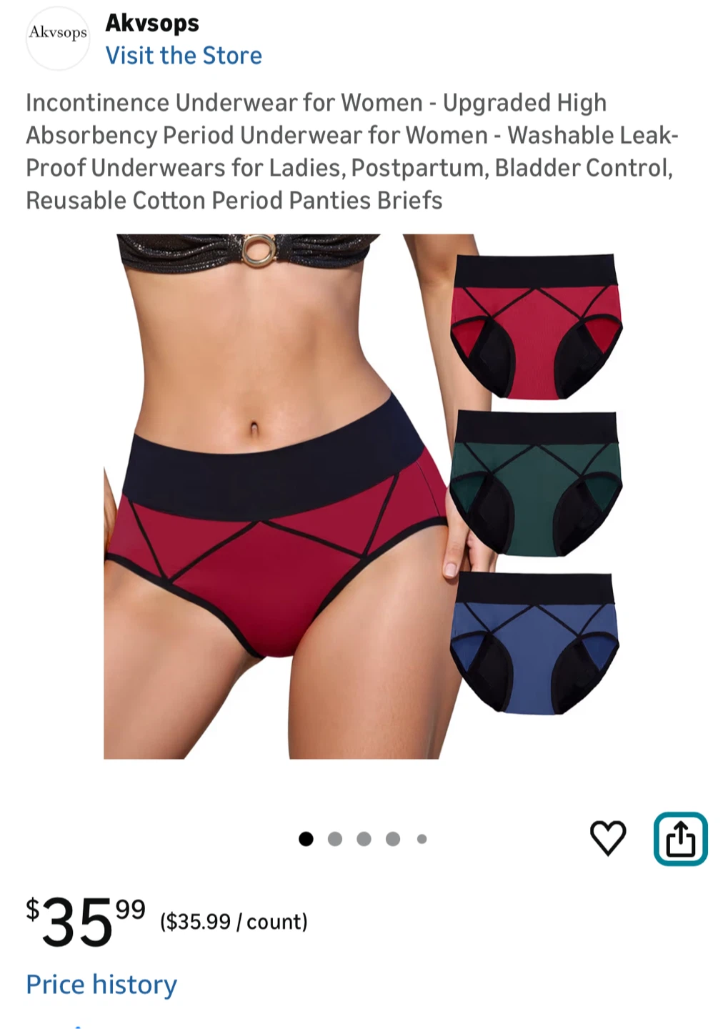 Brand new Incontinence Underwear for Women-XL