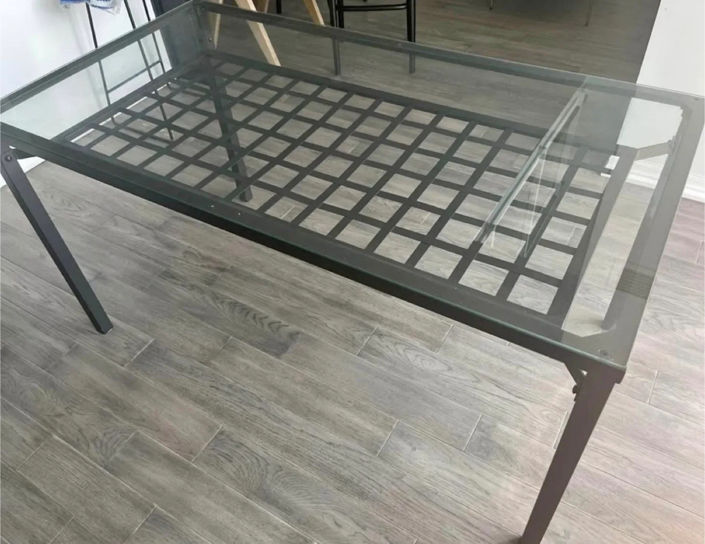 IKEA Glass Top Dining Table with 4 chairs 🥕 image indicator(2)