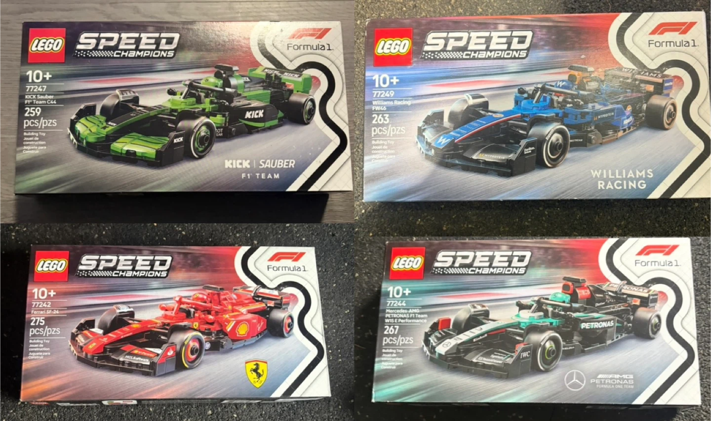 LEGO Speed Champions Formula 1 Sets - New in Box!