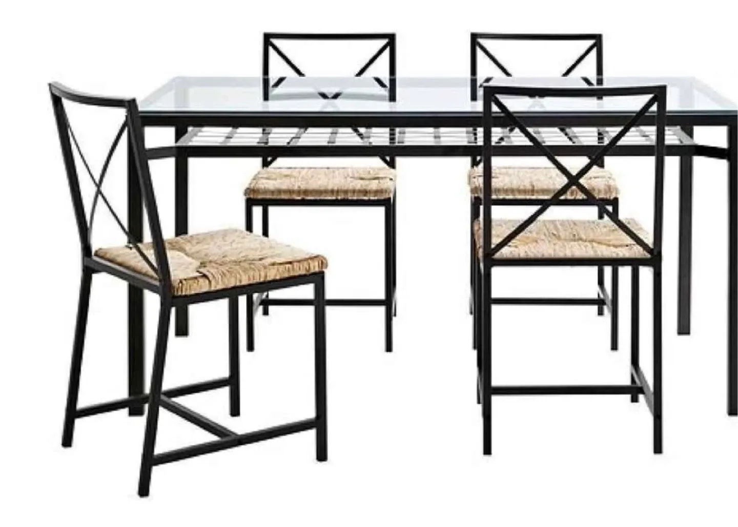 IKEA Glass Top Dining Table with 4 chairs 🥕 image indicator(3)