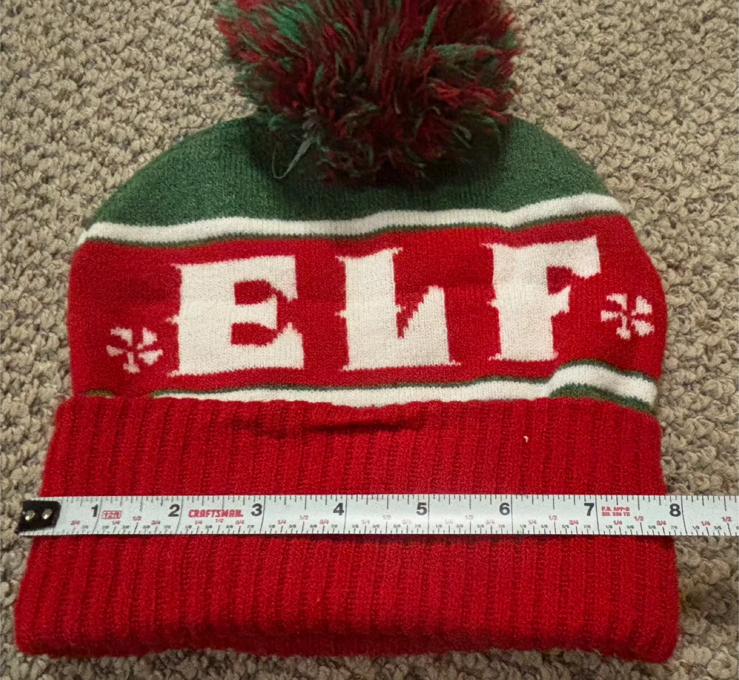 Elf Christmas Beanie Hat (stretchable knit) image indicator(3)