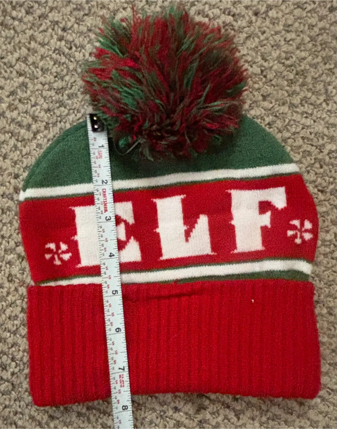 Elf Christmas Beanie Hat (stretchable knit) image indicator(4)