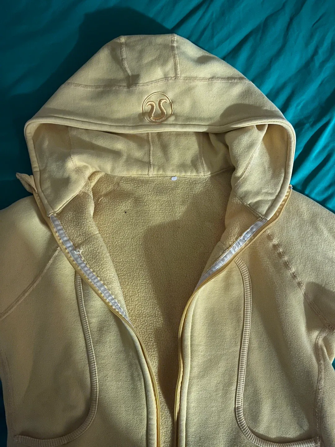 Lululemon Full Zip Hoodie - Yellow thumbnail
