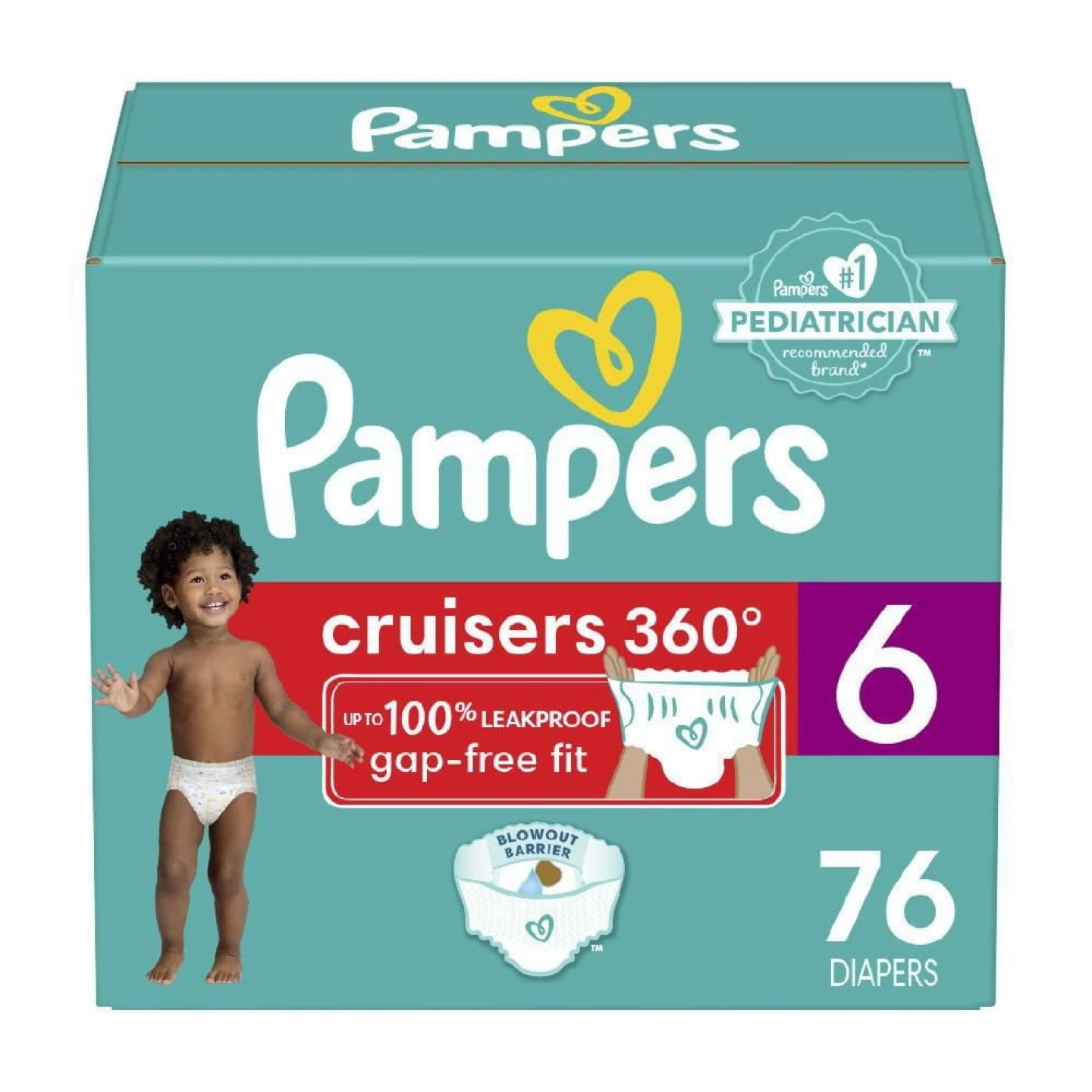 Pampers Baby-Dry Diapers, Size 6