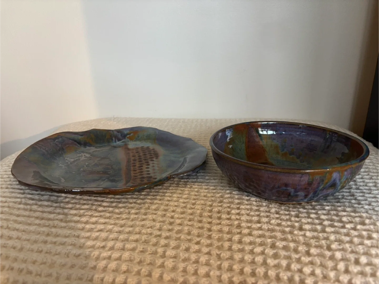 Handmade Pottery Plate and Bowl Set, Glazed image indicator(9)