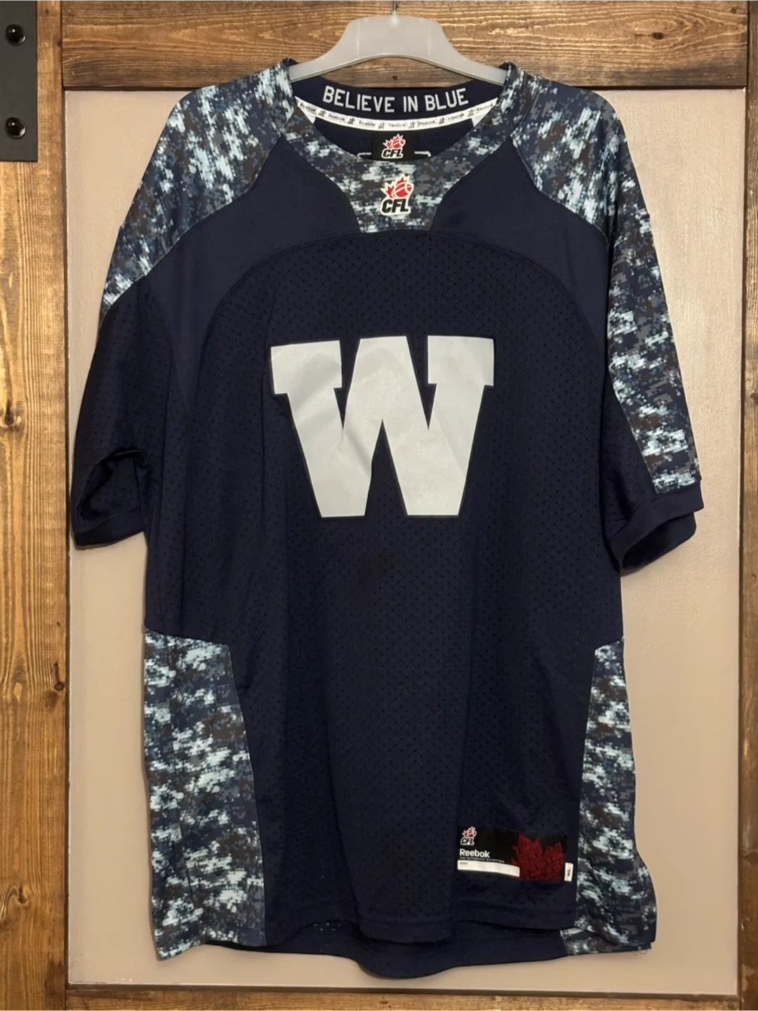 Reebok CFL Winnipeg Blue Bombers Jersey - Men’s XL