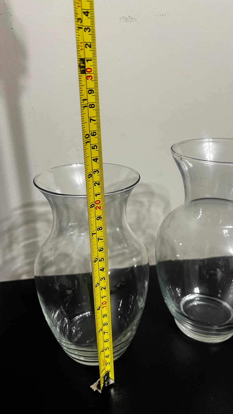 Clear Glass Vase - 11 Inches Tall - photo 3