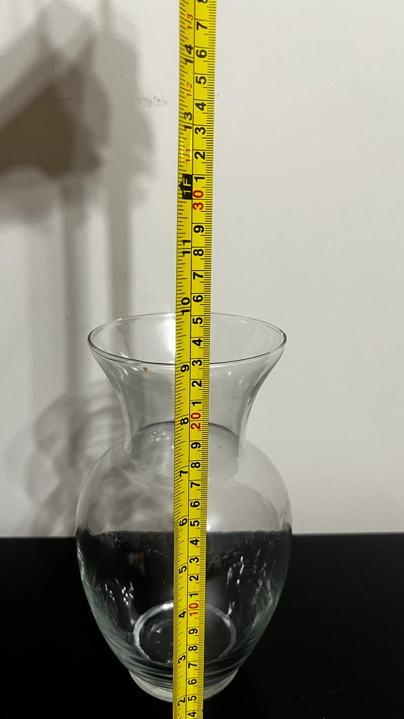 Clear Glass Vase - 11 Inches Tall - photo 5