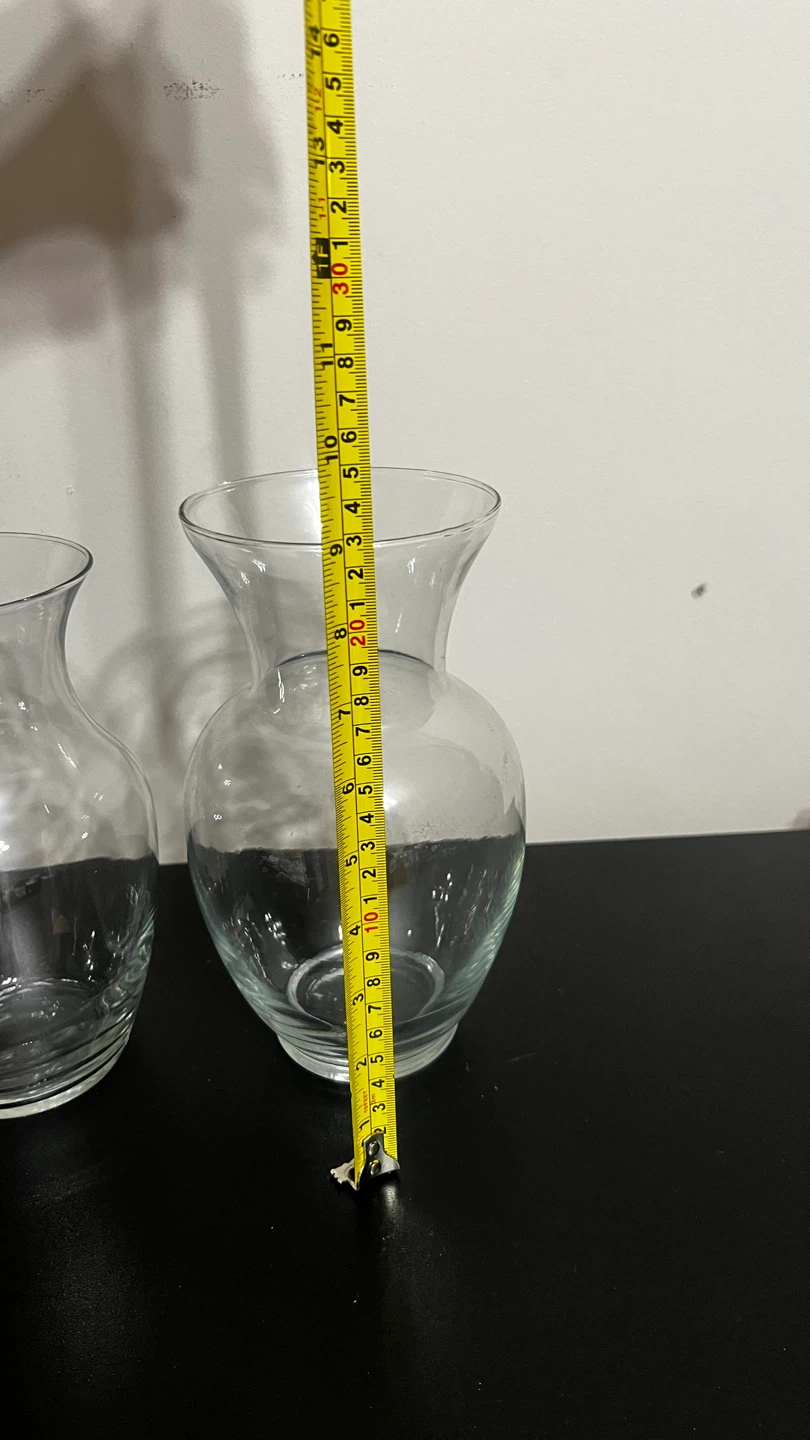 Clear Glass Vase - 11 Inches Tall - photo 2