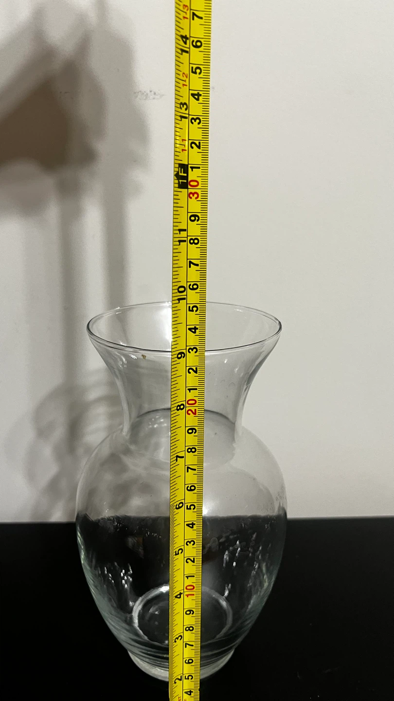 Clear Glass Vase - 11 Inches Tall - photo 4