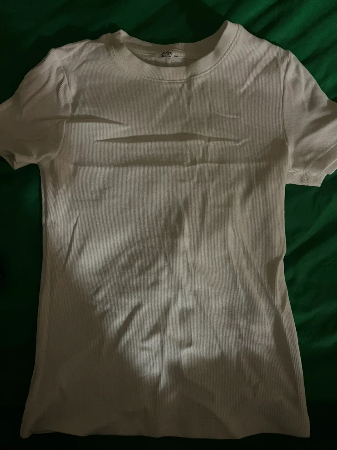 Ardene White Ribbed Top - Size S/P thumbnail