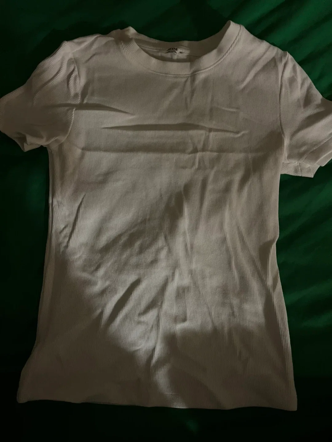 Ardene White Ribbed Top - Size S/P image indicator(2)