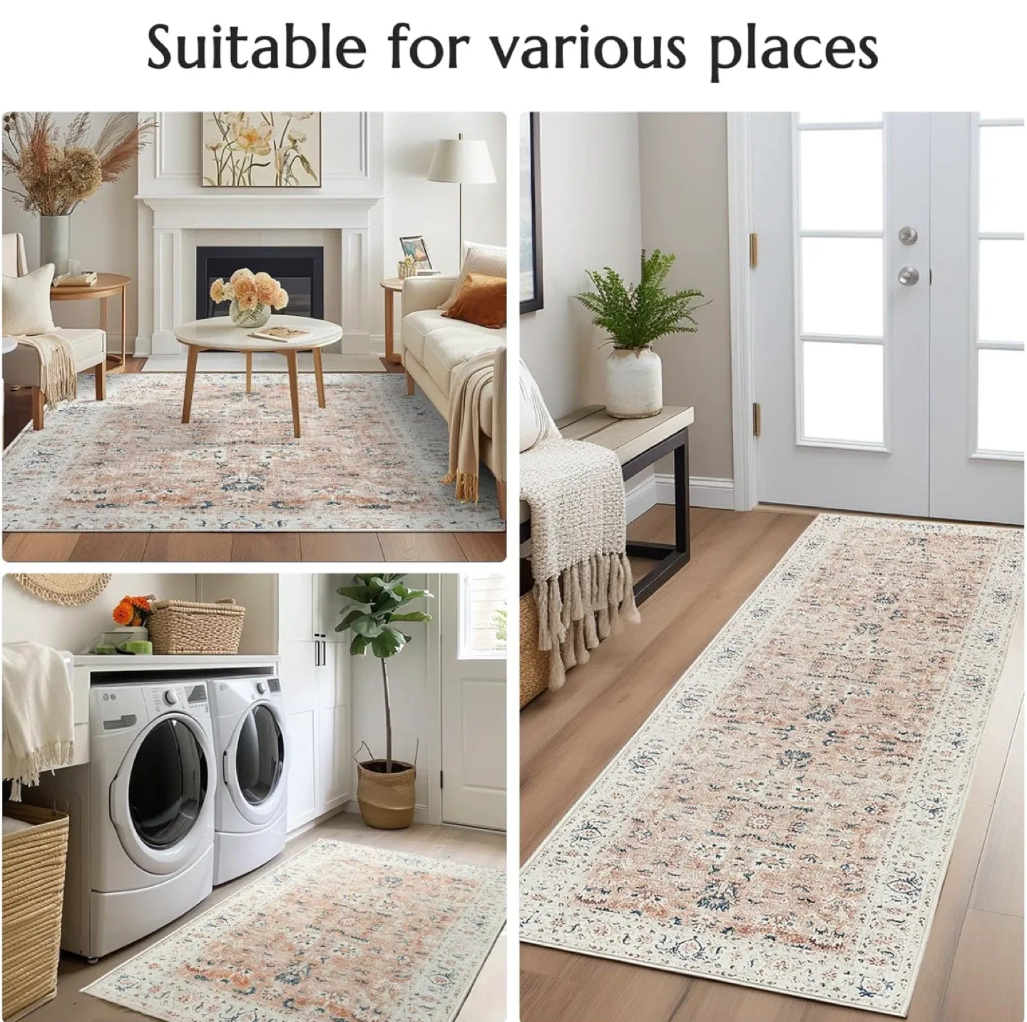 Vintage Style Area Rug 7x5 ft image indicator(4)