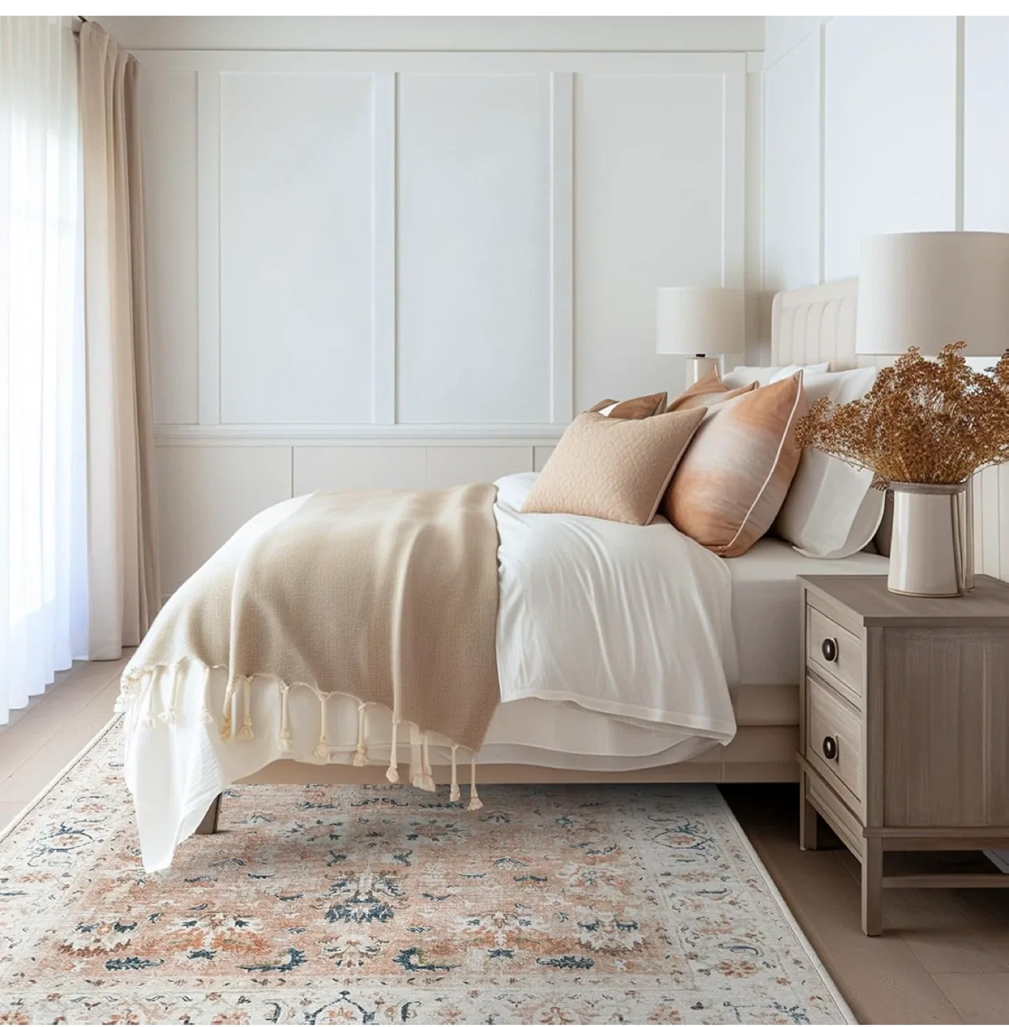 Vintage Style Area Rug 7x5 ft image indicator(8)