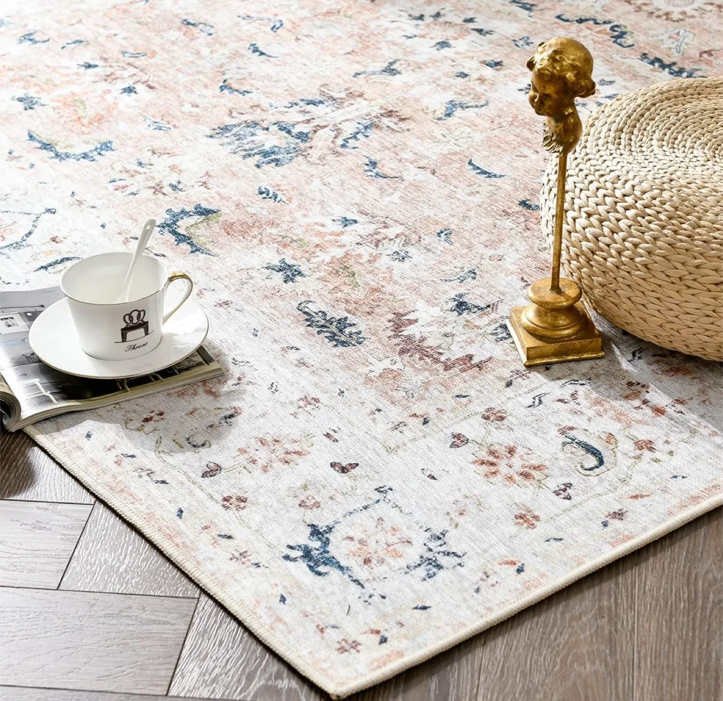 Vintage Style Area Rug 7x5 ft image indicator(7)