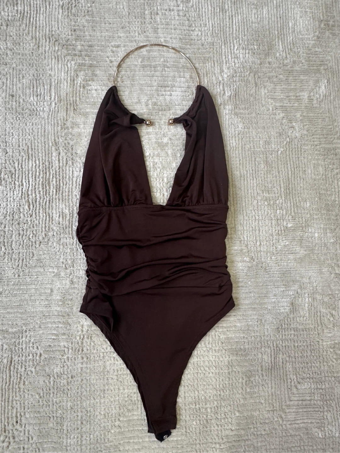 New Fashion Nova Brown Bodysuit