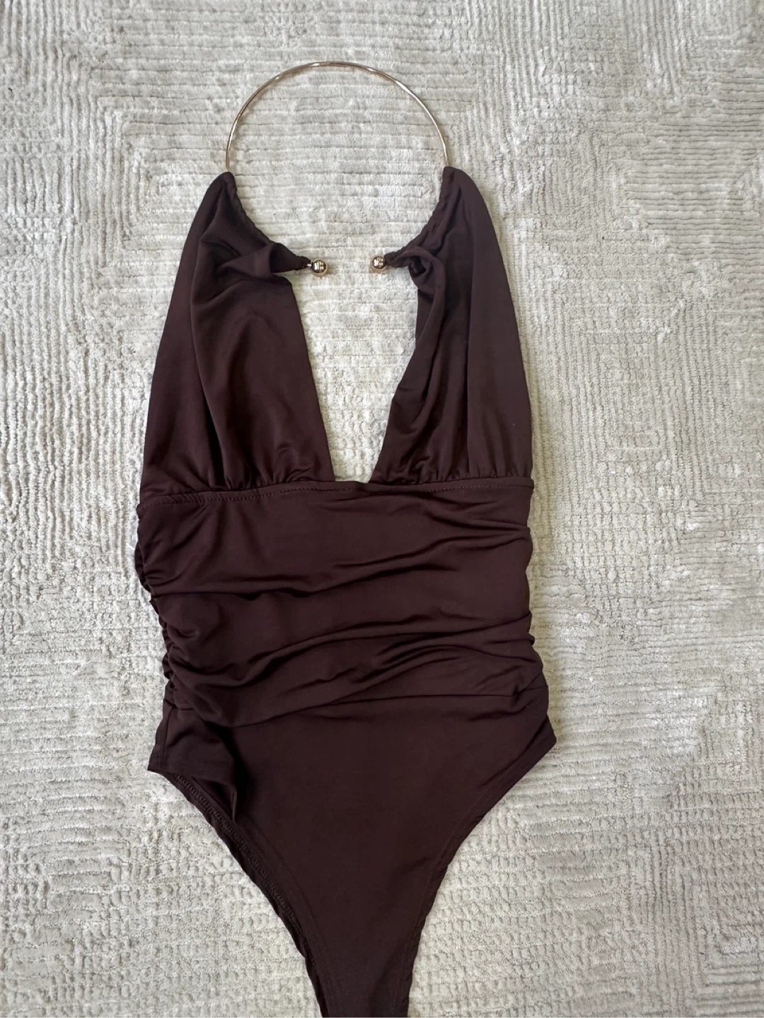 New Fashion Nova Brown Bodysuit - photo 2