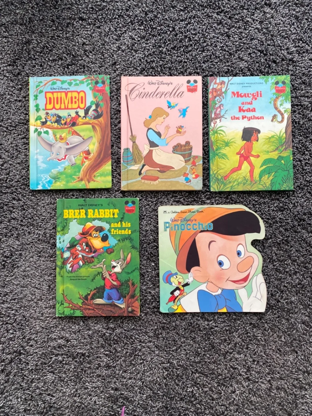 Walt Disney's Vintage Children's Books - Set of 5