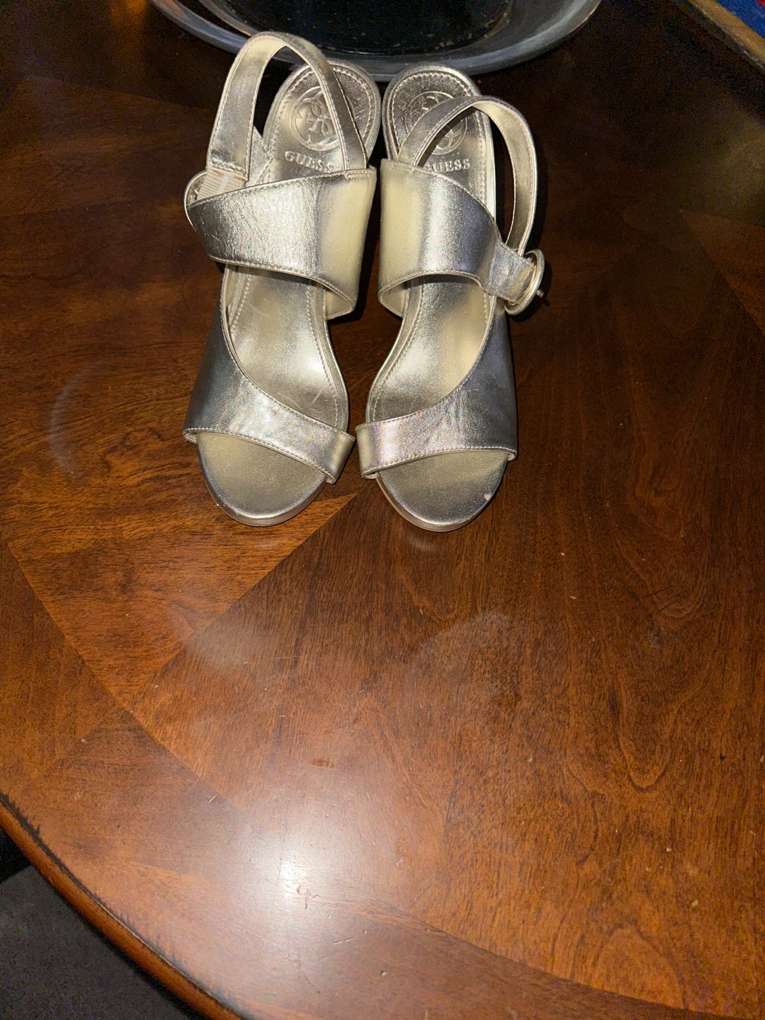 Guess Silver Heels
