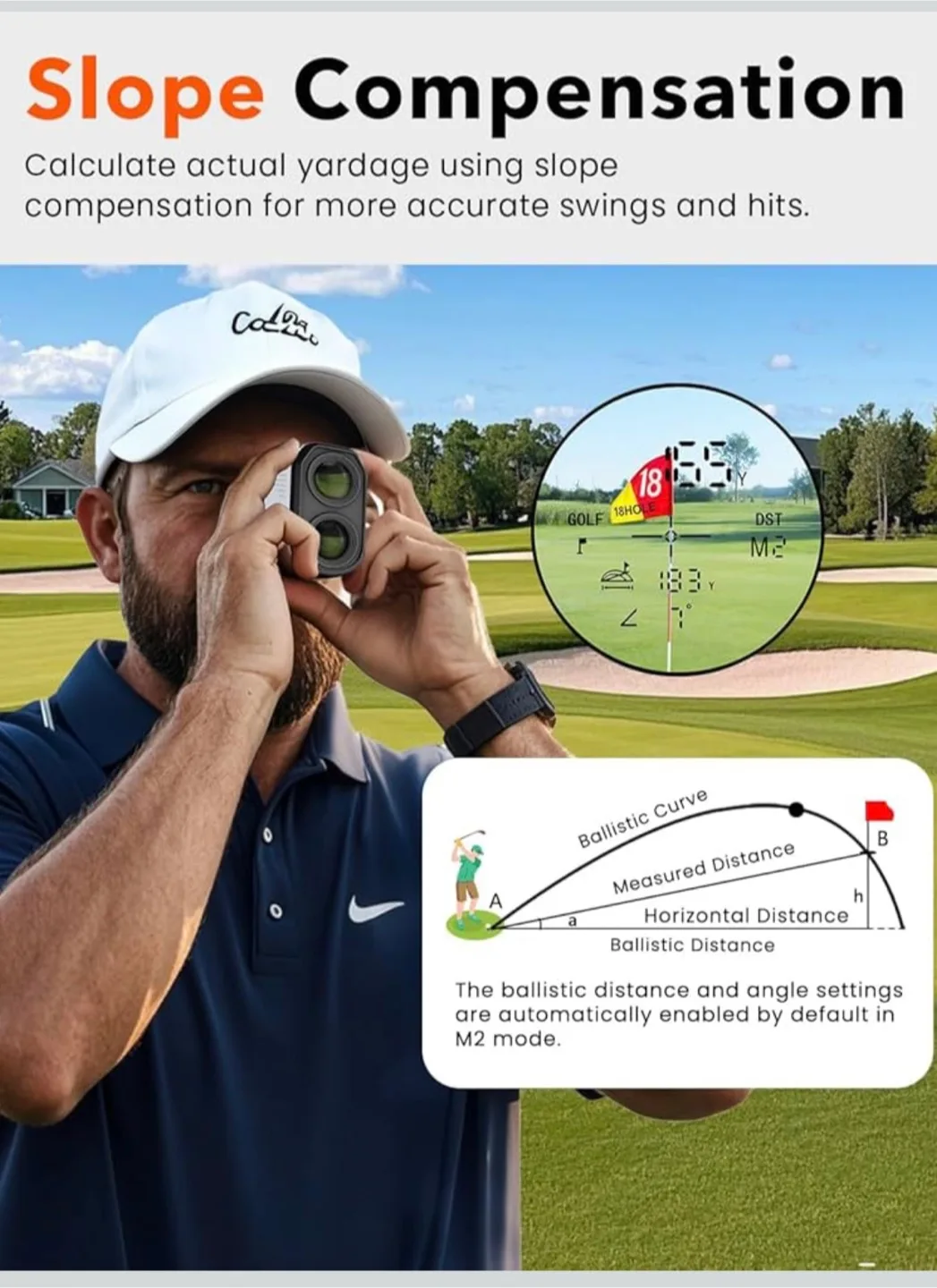 AZZWNGY Golf Rangefinder with Slope image indicator(4)