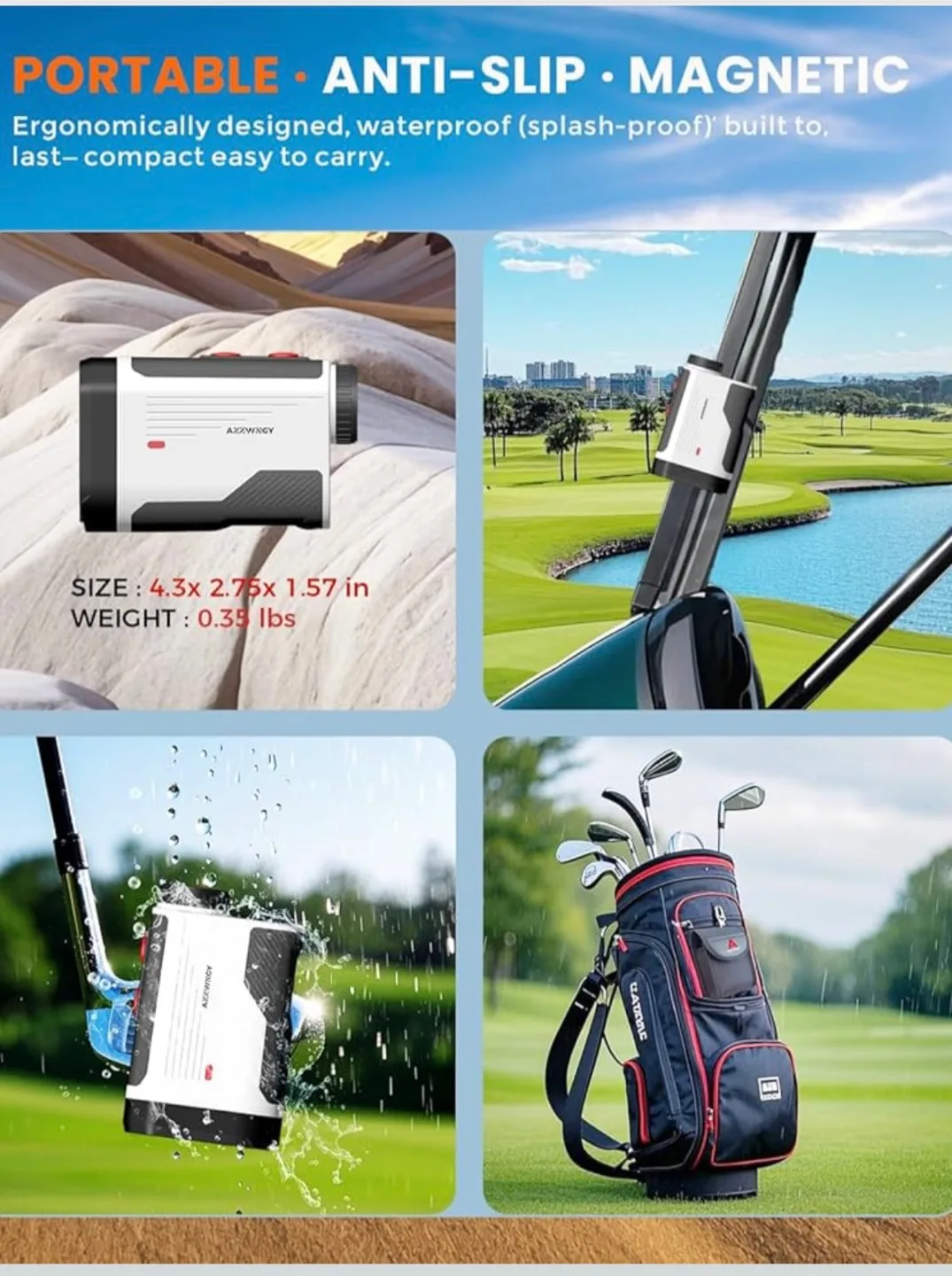 AZZWNGY Golf Rangefinder with Slope image indicator(6)