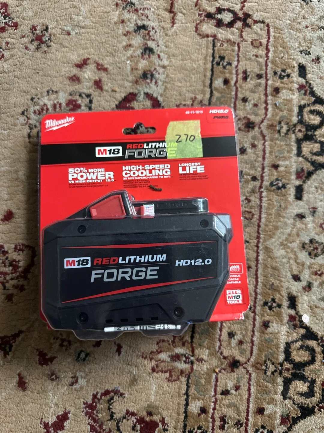 New Milwaukee M18 RedLithium Forge HD12.0 Battery thumbnail