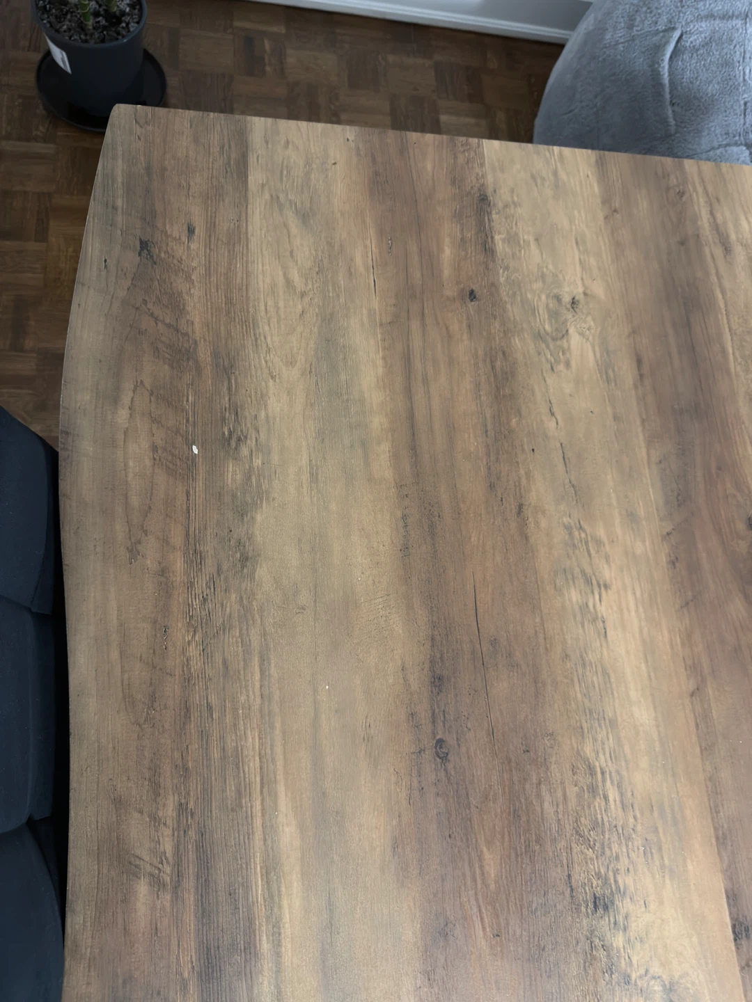 Dining Table with 4 Black Velvet Chairs - photo 4