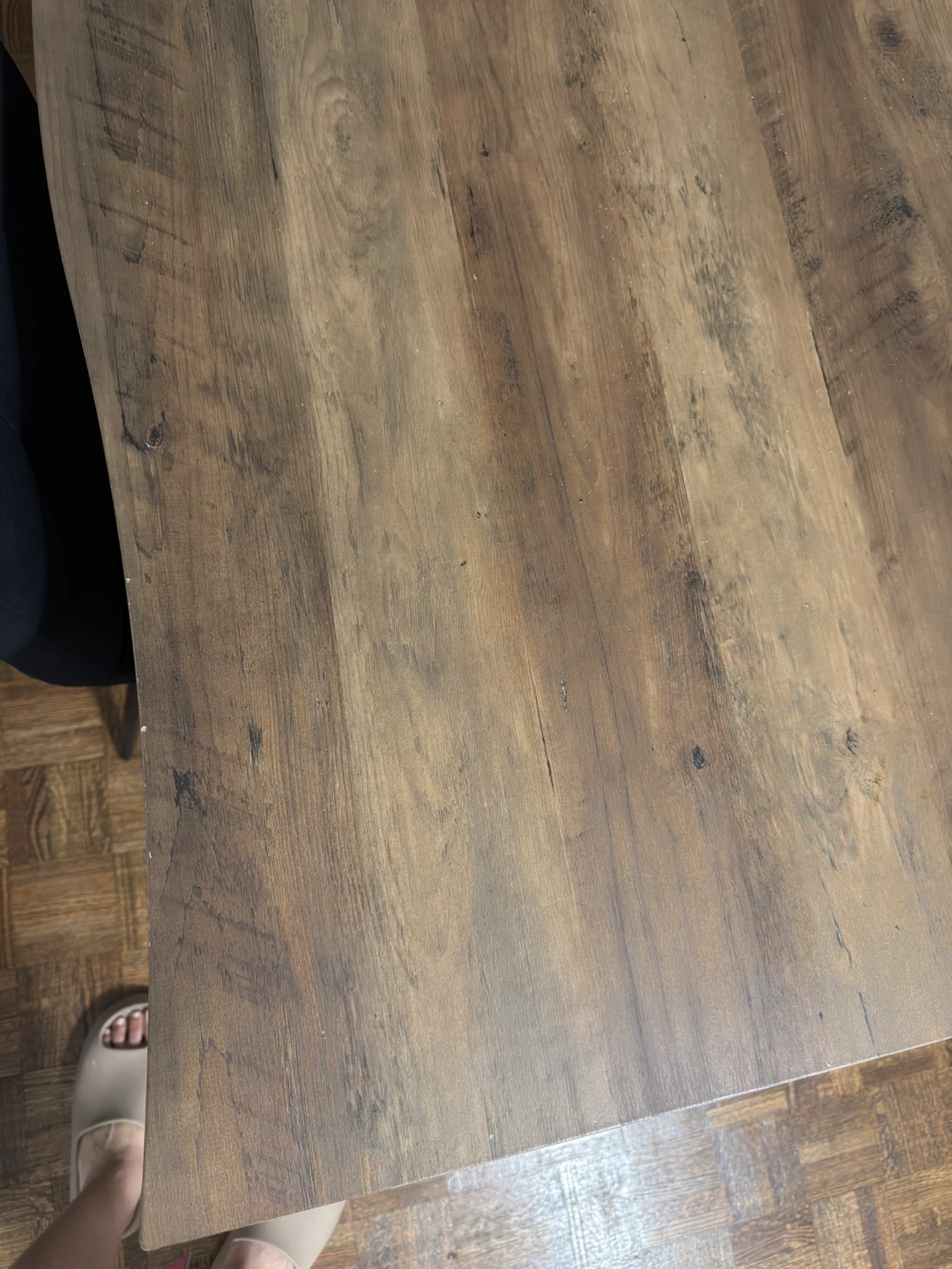 Dining Table with 4 Black Velvet Chairs - photo 5