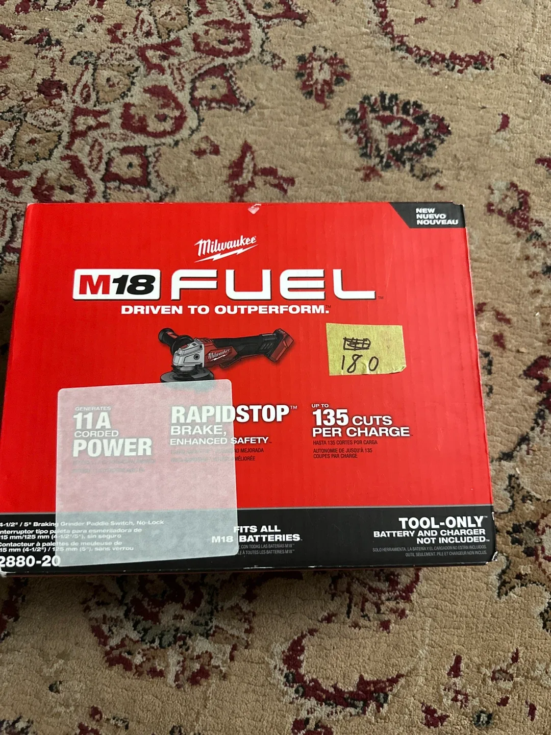 Milwaukee M18 FUEL 4-1/2" Braking Grinder 2880-20 thumbnail