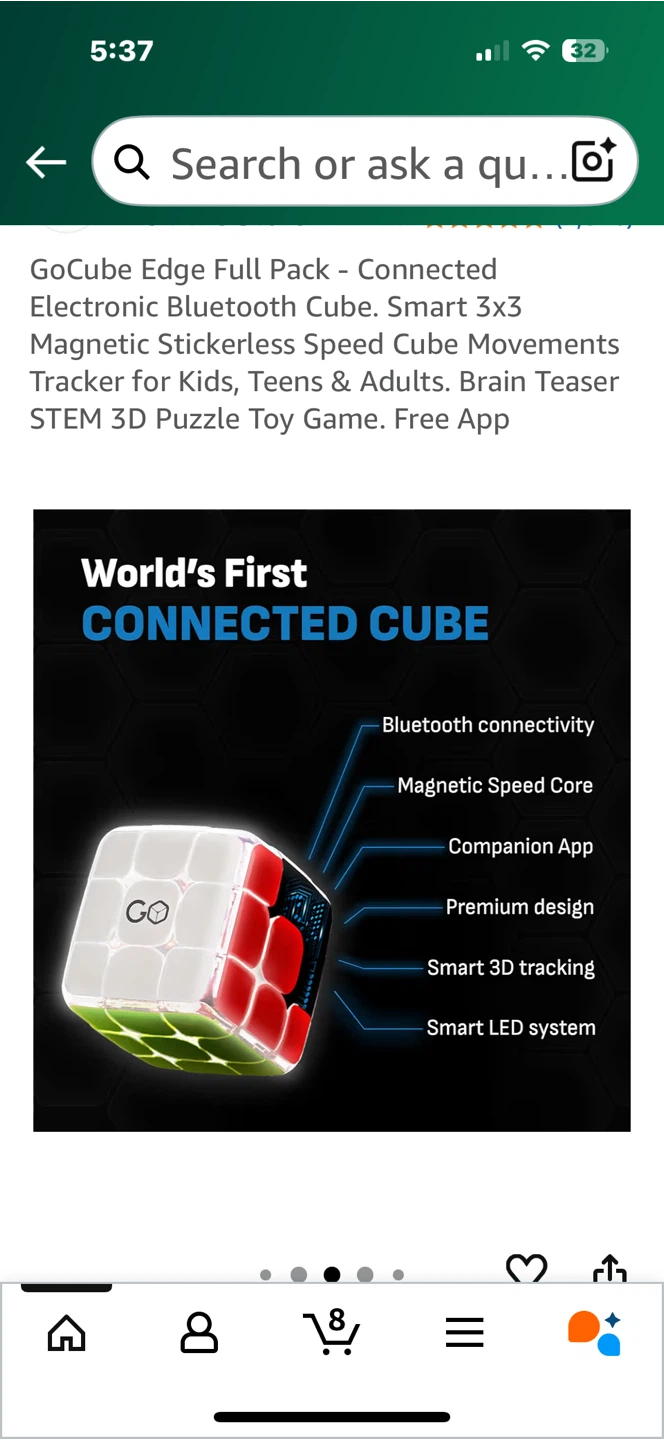 GoCube Edge Full Pack - Connected Electronic Bluetooth Cube - photo 5