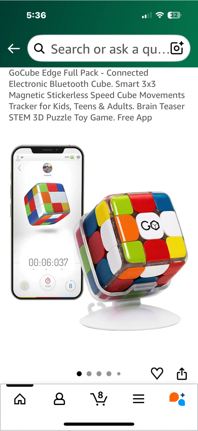 GoCube Edge Full Pack - Connected Electronic Bluetooth Cube - photo 2