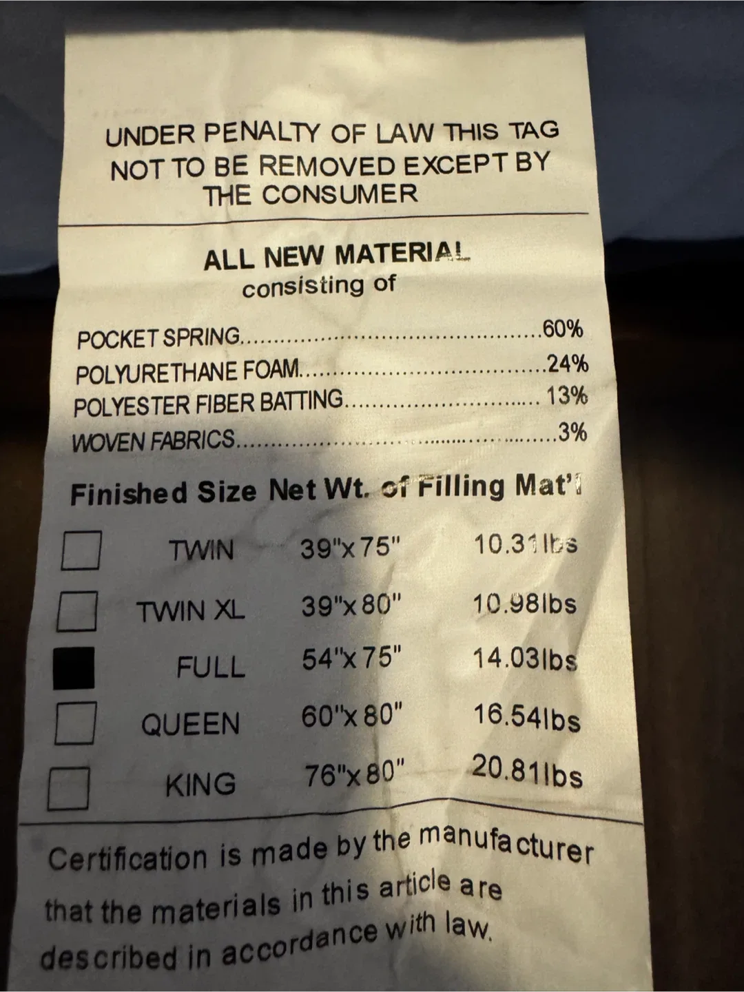 Servweet Premium Full Size Mattress image indicator(4)