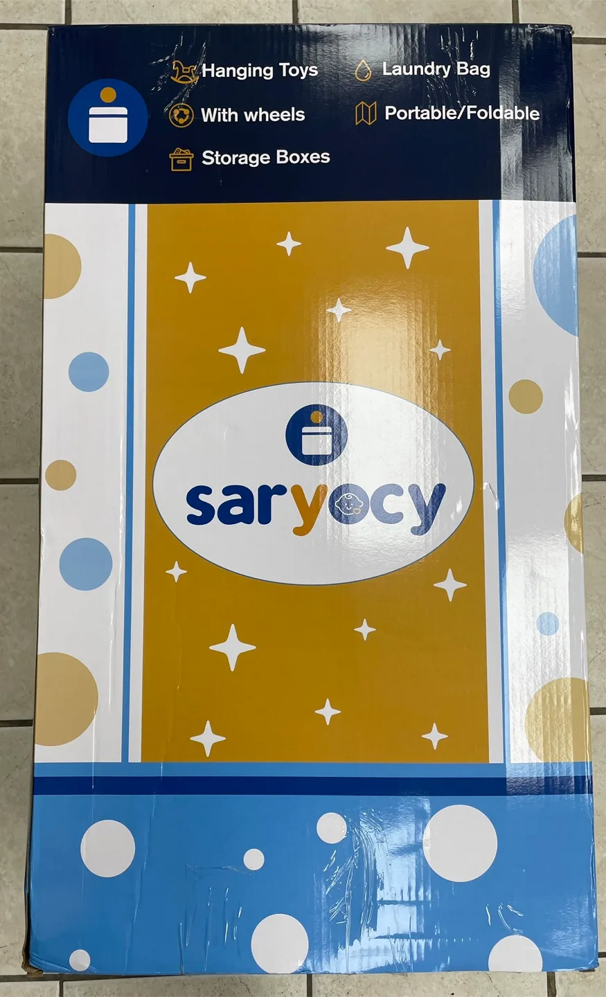 Saryeocy Dark Gray Baby Changing Table image indicator(8)