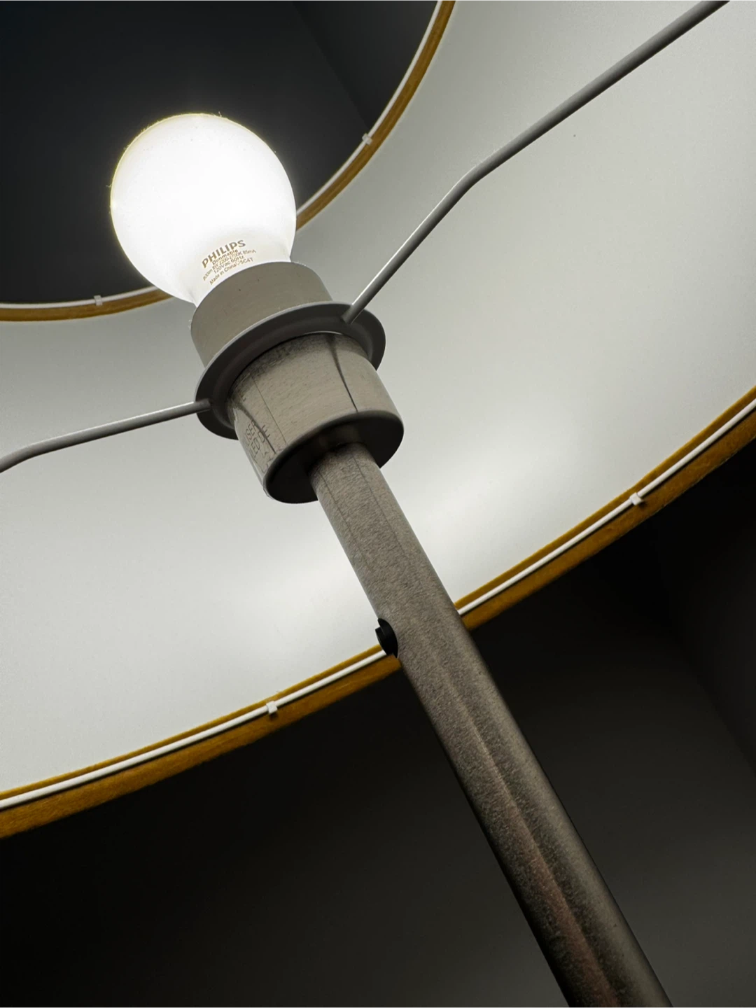 Floor Lamp with Brown Shade - photo 3