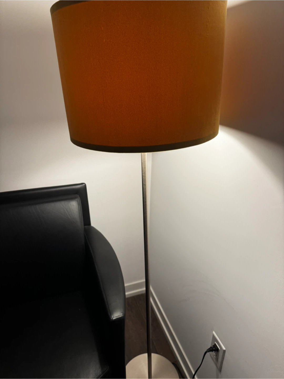 Floor Lamp with Brown Shade