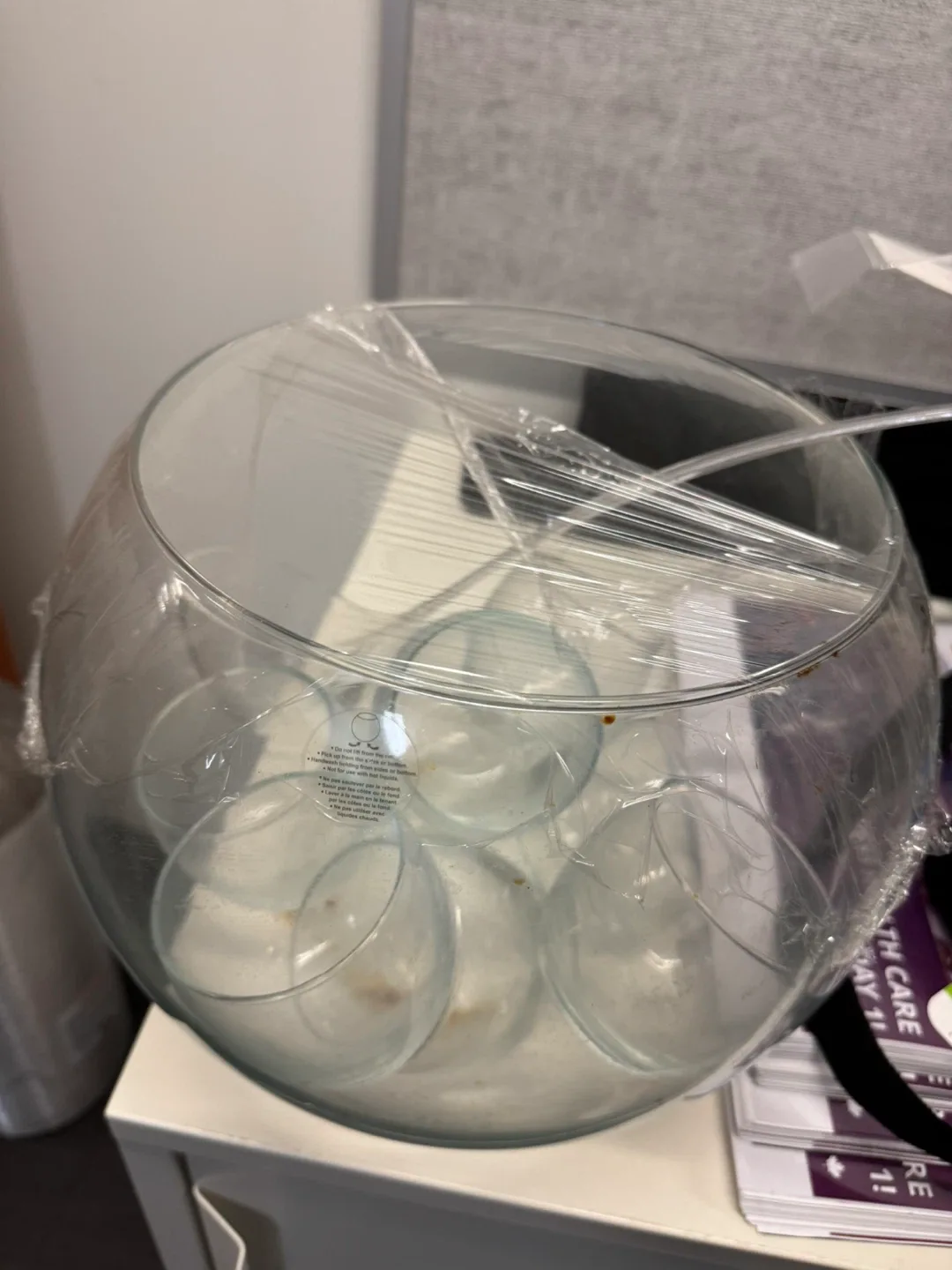 Glass punch Bowl and cups set free