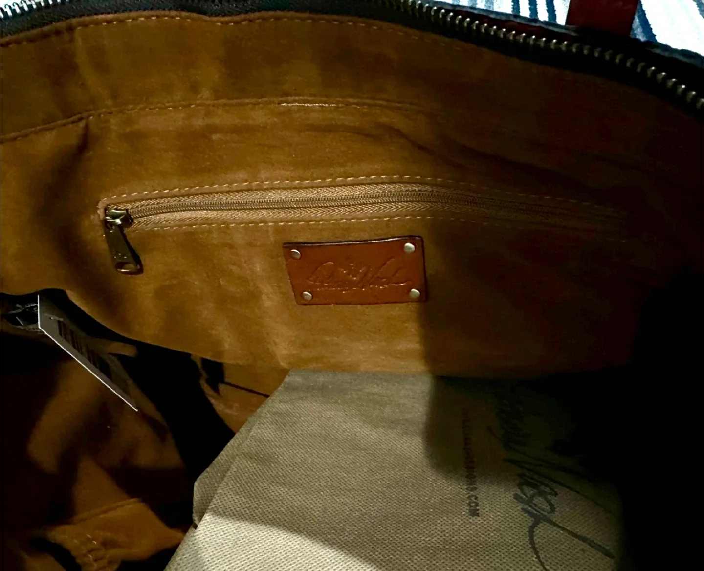 Patricia Nash Red Leather Tote Bag image indicator(4)