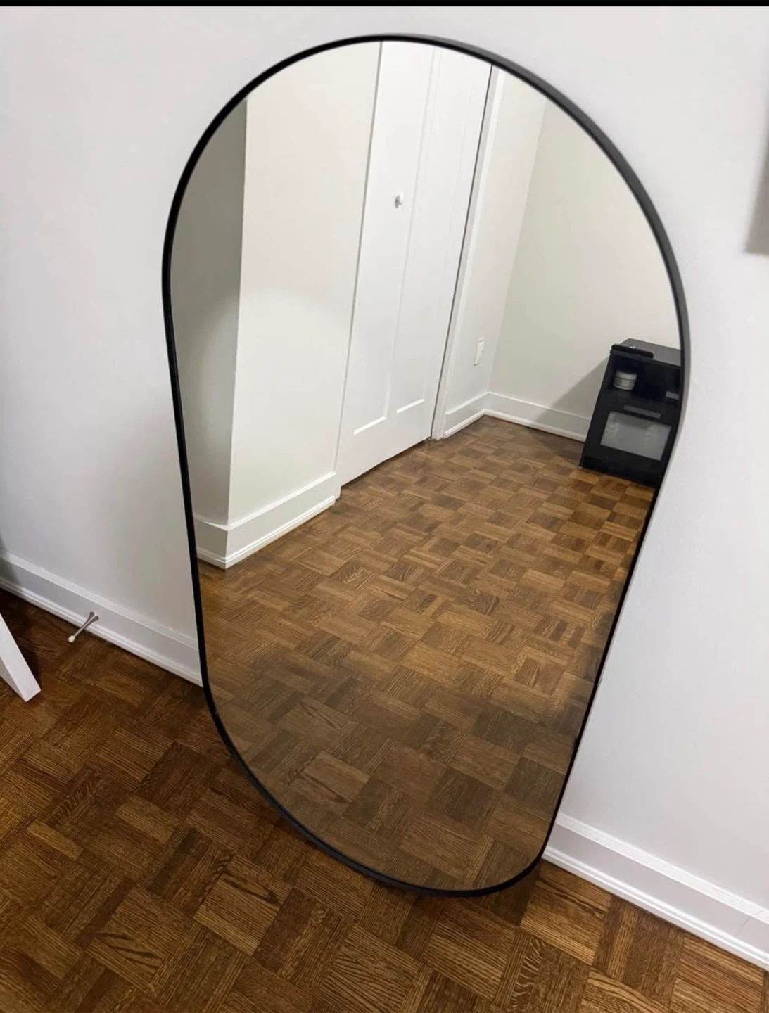 Black Framed Capsule Mirror - photo 2