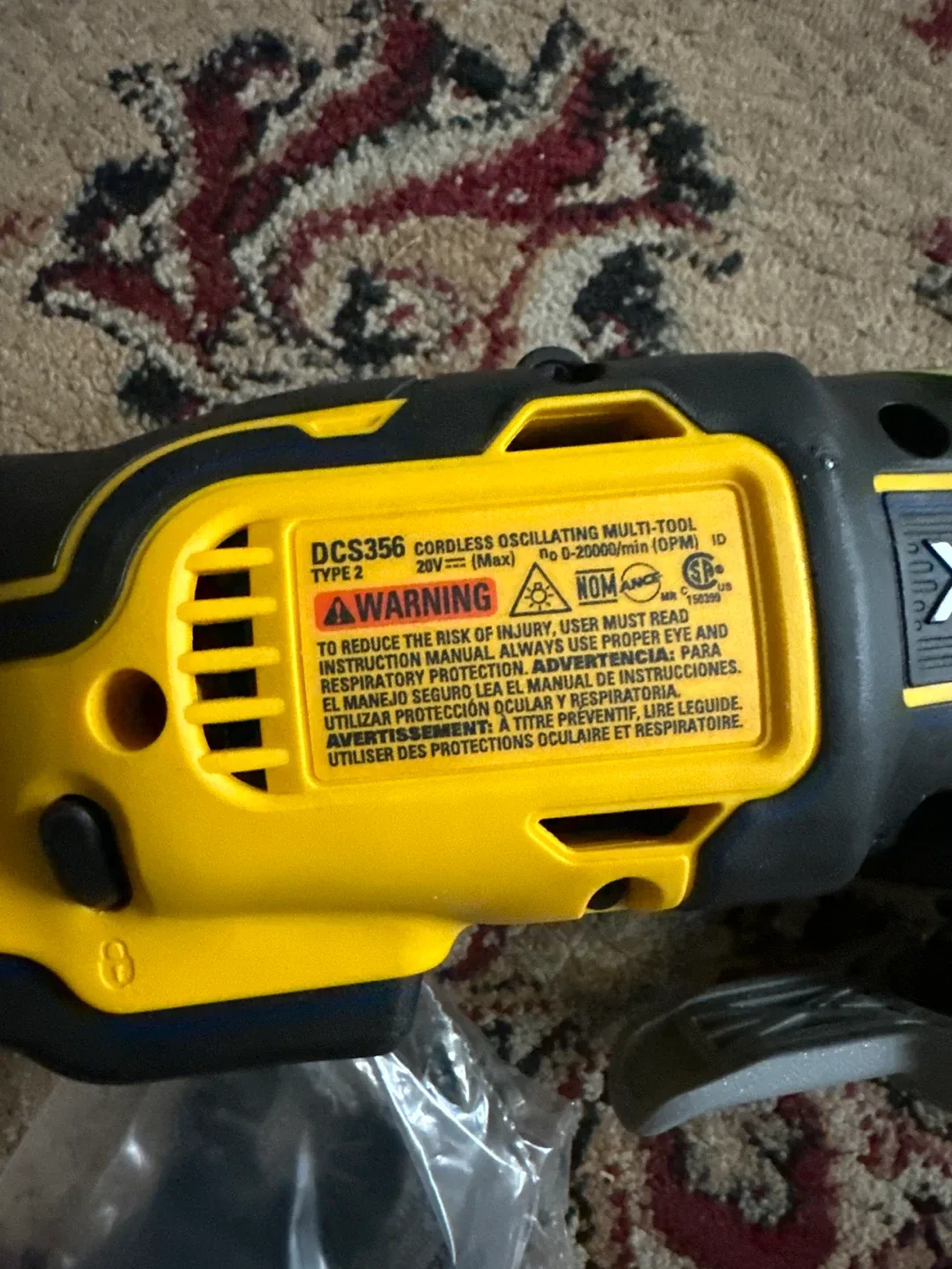 DeWalt 20V XR Cordless Oscillating Multi-Tool DCS356 image indicator(2)