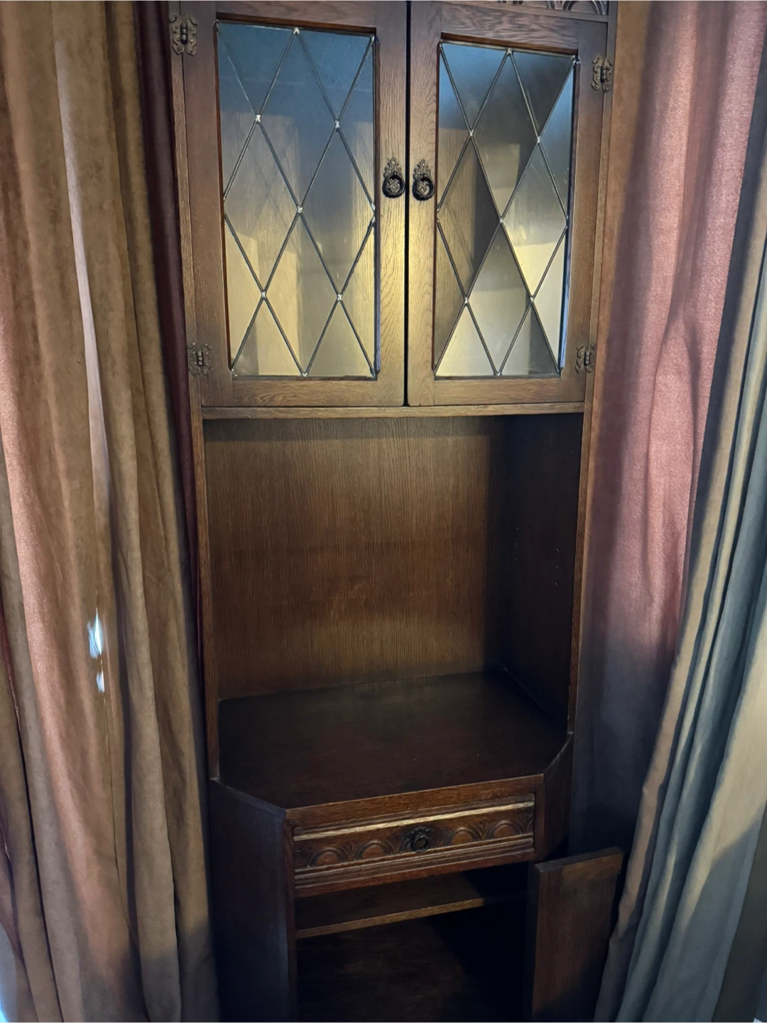 Antique Wooden Hutch Cabinet - photo 4