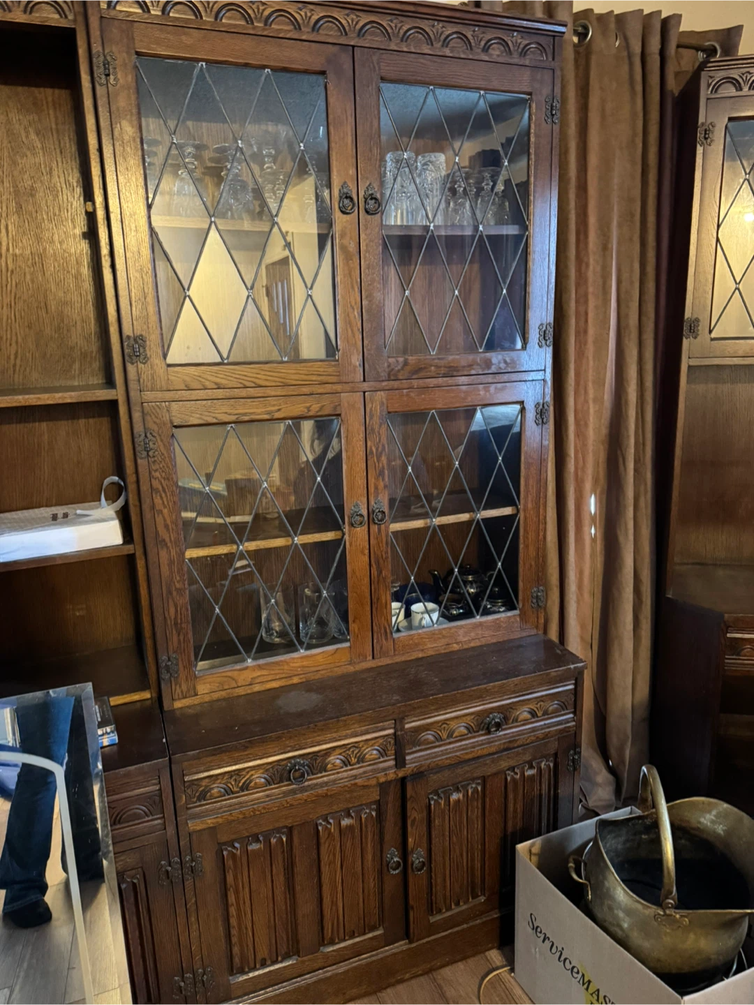 Antique Wooden Hutch Cabinet - photo 3