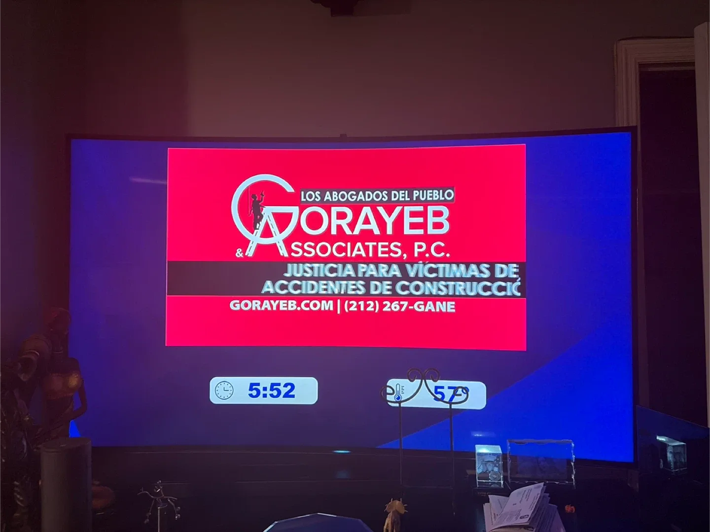 65 Curved Flat screen Smart Samsung TV thumbnail